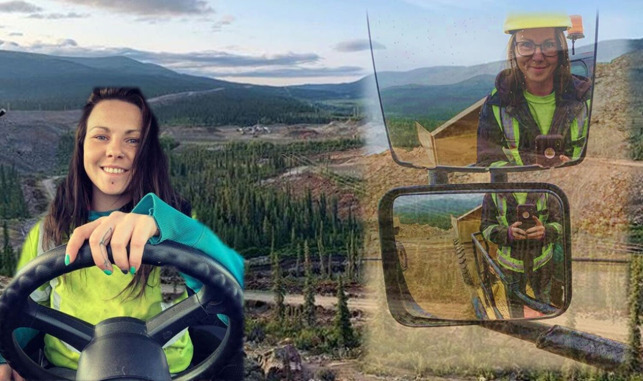 Enjoying The View From Her Dozer