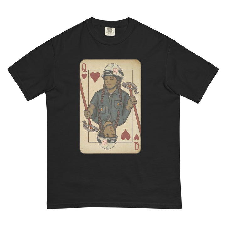 Queen of Conduit Tee in black, front