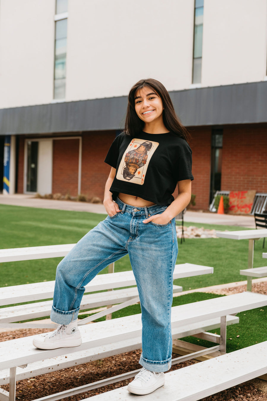 Queen of the Arc Crop Tee