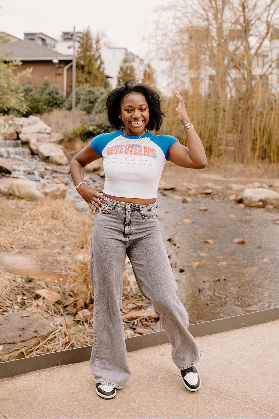 Department of Trades Baby Tee - Royal Blue