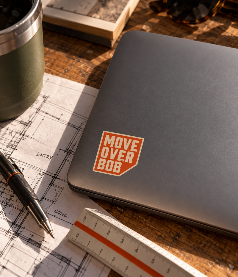 Move Over Bob Logo Sticker