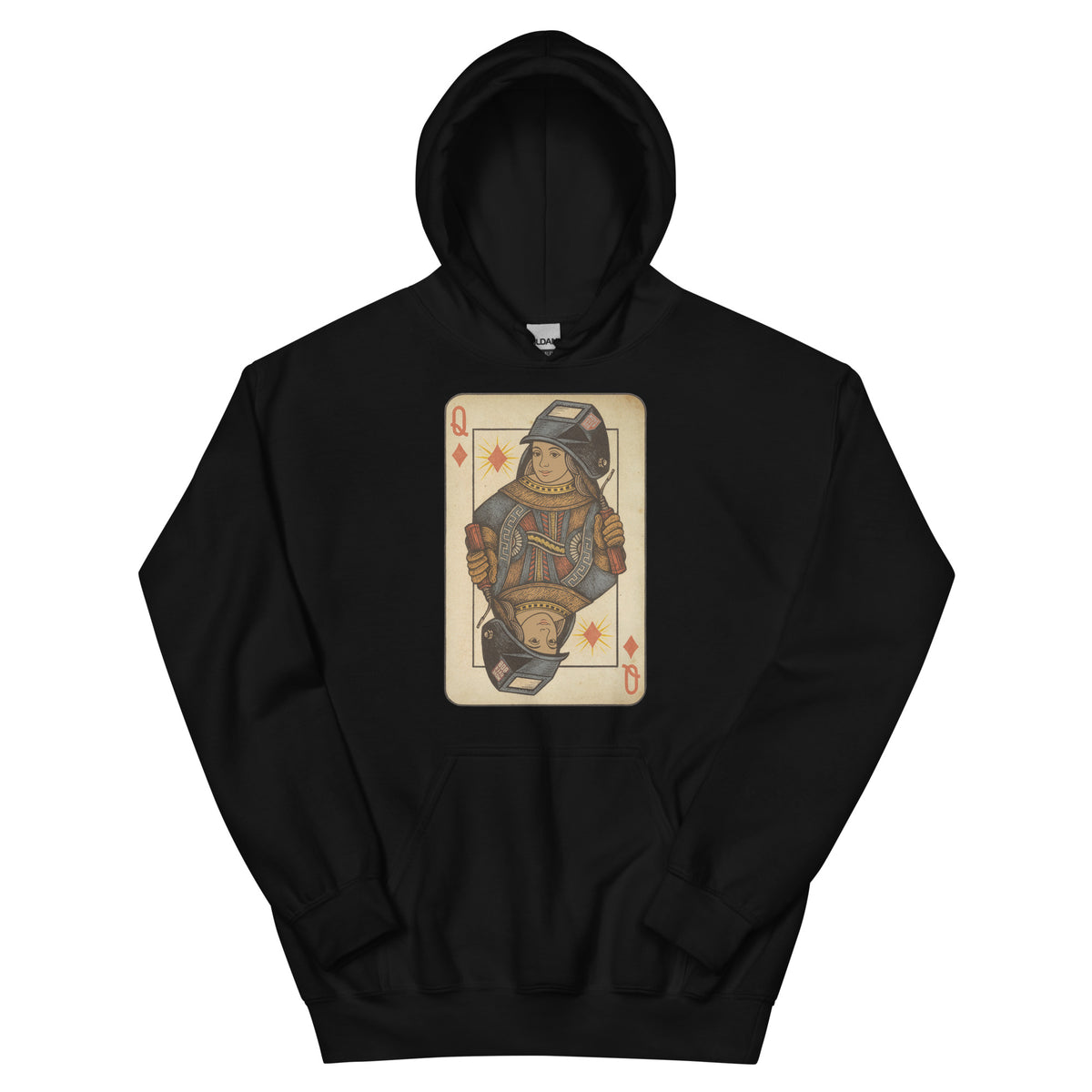 Queen of the Arc Hoodie in black, front