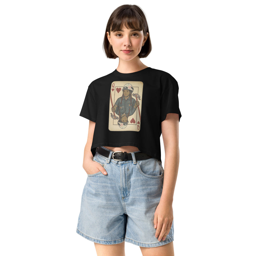Queen of Conduit Crop Tee