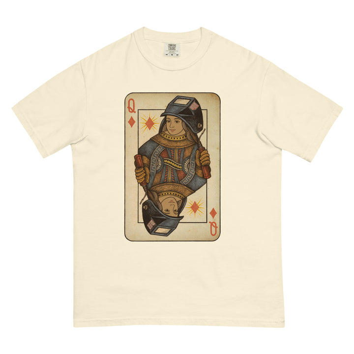 Queen of the Arc Tee in ivory, front